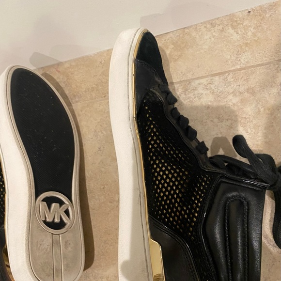 Black Leather Hightops - Picture 8 of 9